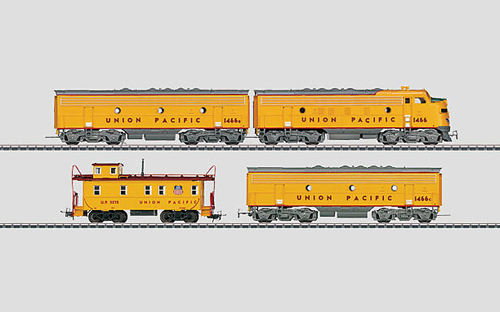 通販豊富なメルクリン　HO 37624 ペンシルベニア鉄道　F7 3両セット 外国車輌